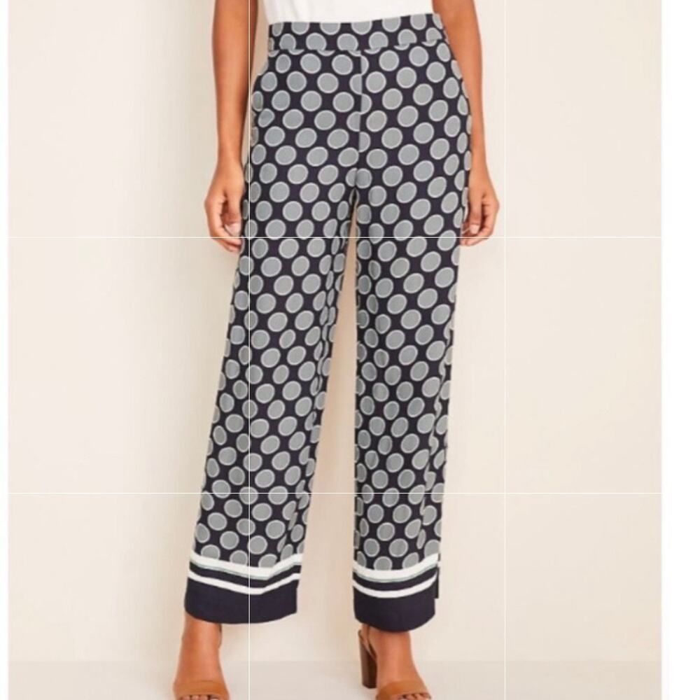Ann Taylor Pants High Rise Wide Leg Size 10 Office Career Work Business